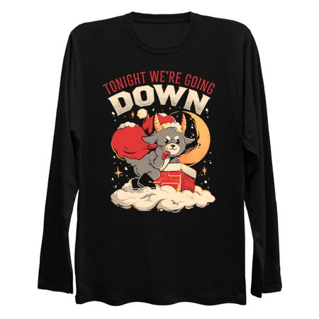 Tonight We re Going Down Dark Funny Goth Devil Baphomet Christmas Gift tiny thumbnail