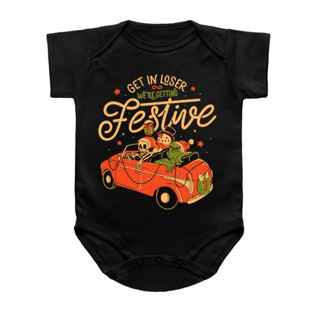 Get in Loser Were Getting Festive Funny Dark Christmas Skull Grinch Gift tiny thumbnail