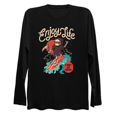 Enjoy Life Funny Cool Skull Death Summer Gift tiny thumbnail