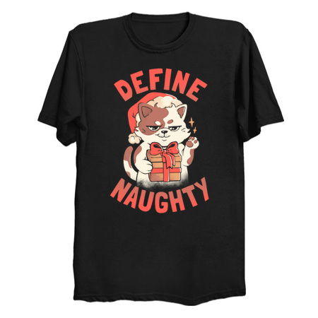Define Naughty Funny Naughty Cat Christmas Gift tiny thumbnail