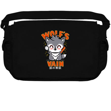 Wolf's Vain Funny Cute Kawaii Wolf Humor Meme Gift tiny thumbnail