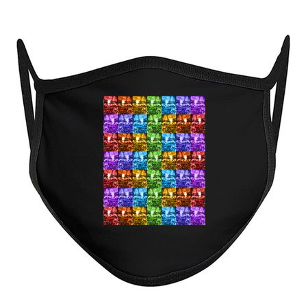 Repeating Rainbow Disco Ball 1970s Pattern tiny thumbnail