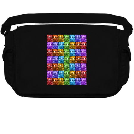 Repeating Rainbow Disco Ball 1970s Pattern tiny thumbnail