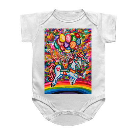 Flying Rainbow Balloon Horse Dream tiny thumbnail