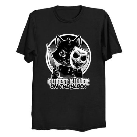 Cute Cat Killer - Dark Psycho Pet Humor tiny thumbnail