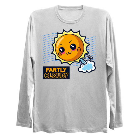 Fartly Cloudy Funny Kawaii Farting Sun tiny thumbnail
