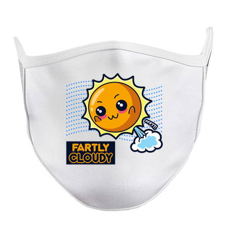 Fartly Cloudy Funny Kawaii Farting Sun tiny thumbnail