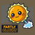 Fartly Cloudy Funny Kawaii Farting Sun tiny thumbnail