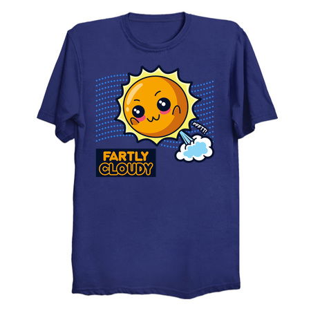 Fartly Cloudy Funny Kawaii Farting Sun tiny thumbnail