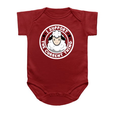 I Support the Current Thing Funny Sheep by Tobe Fonseca tiny thumbnail