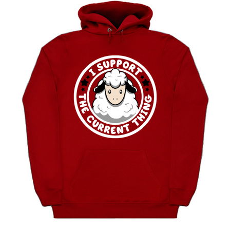 I Support the Current Thing Funny Sheep by Tobe Fonseca tiny thumbnail