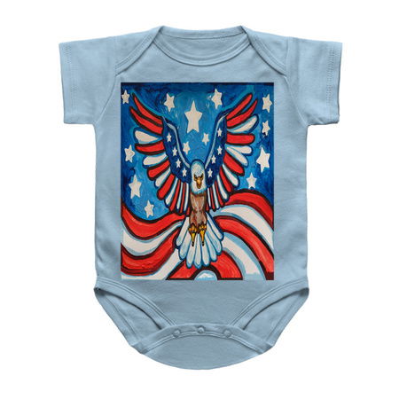 Flying Patriotic Eagle of American Flag tiny thumbnail