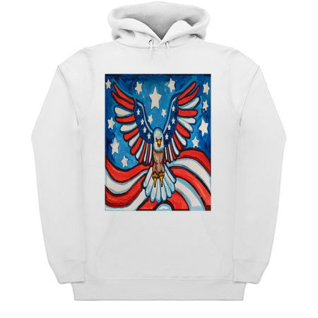 Flying Patriotic Eagle of American Flag tiny thumbnail