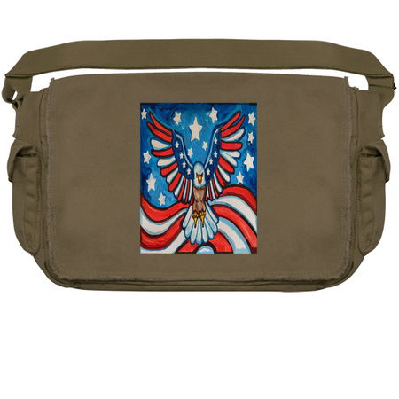 Flying Patriotic Eagle of American Flag tiny thumbnail