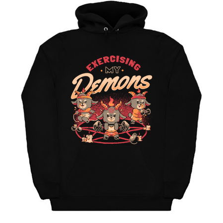 Exercising My Demons - Cute Evil Dark Funny Baphomet Gift tiny thumbnail