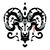 Goat Aries Horoscope Rorschach Test by Tobe Fonseca tiny thumbnail