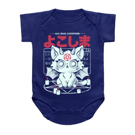 All Hail Lucipurr - Cute Dark Funny Evil Cat Gift tiny thumbnail