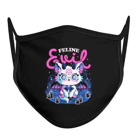 Feline Evil - Cute Dark Funny Evil Cat Gift tiny thumbnail