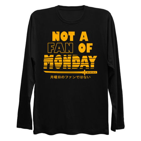 Cool Samurai Katana I Hate Monday Funny Slogan Meme tiny thumbnail