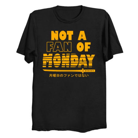 Cool Samurai Katana I Hate Monday Funny Slogan Meme tiny thumbnail