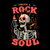 Forever a Rock Soul - Dark Cool Skull Skeleton Music Gift tiny thumbnail