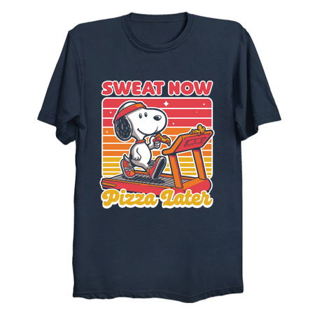 Beagle Dog Pizza Exercise - Funny Vintage Gift tiny thumbnail