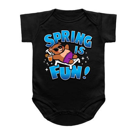 Spring Is Fun Cool Cute Bear Spring Break Chilling tiny thumbnail
