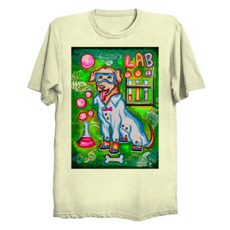 Lab Dog Working In A Science Lab tiny thumbnail