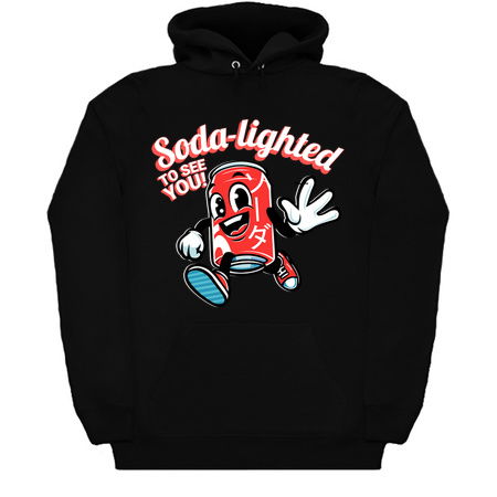 Soda-lighted To See You! - Funny Soda Can Mascot Character tiny thumbnail