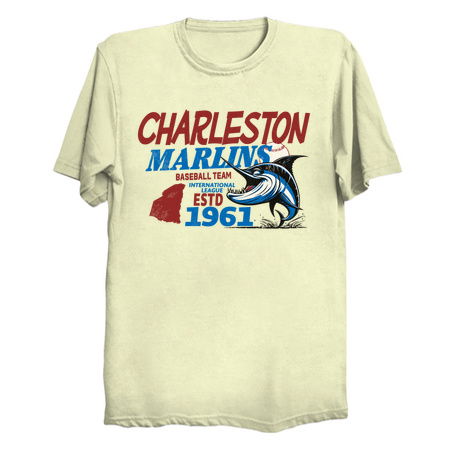 Defunct Charleston Marlins Baseball Club Disressed tiny thumbnail