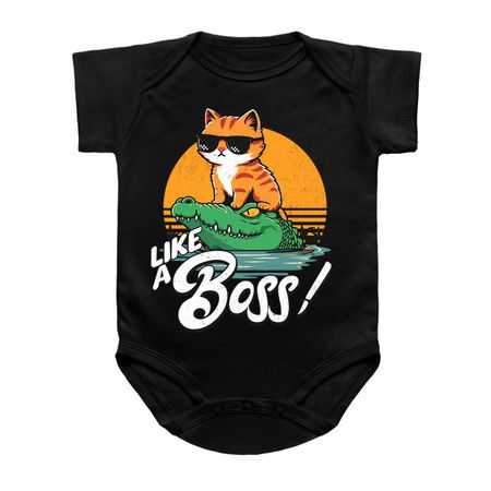 Like A Boss - Funny Cat Riding a Crocodile tiny thumbnail