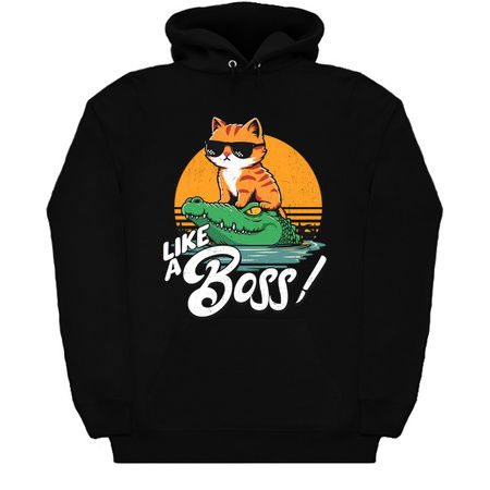 Like A Boss - Funny Cat Riding a Crocodile tiny thumbnail