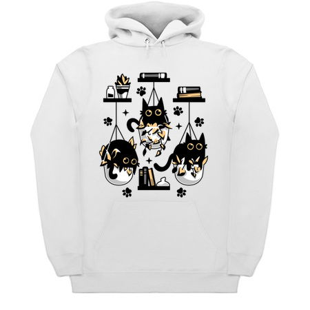 Kittens In Plant Pots - Cute Black Cats Light tiny thumbnail