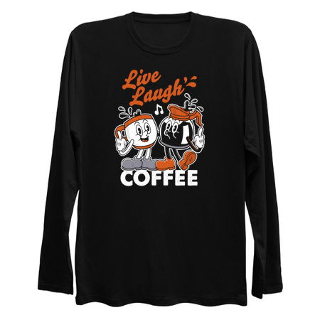 Live Laugh Love Coffee - Sassy Vintage Cartoon tiny thumbnail