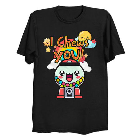 I Chews You! - Cute Kawaii Gumball Machine tiny thumbnail