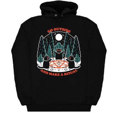 Forest Cat Cult - Dark Magic Ritual Funny tiny thumbnail