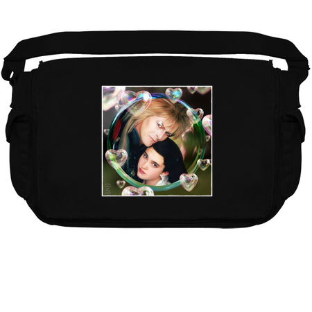 Labyrinth Jareth amnd Sarah with Heart Bubbles tiny thumbnail