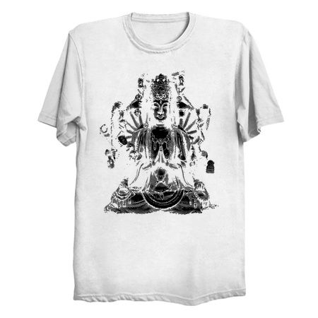 Avalokiteshvara, The Bodhisattva Of Compassion (Black Print) tiny thumbnail