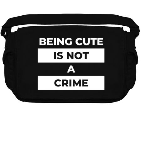 Beeing Cute Is Not A Crime (White Print) tiny thumbnail