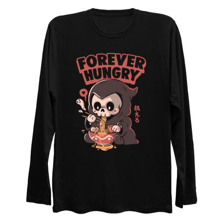 Forever Hungry - Funny Cool Skull Death Lamen Food Gift tiny thumbnail