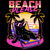 Vaporwave Summer Cat - Sunset Beach Pet tiny thumbnail