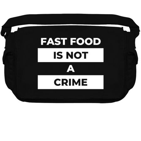 Fast Food Is Not A Crime (White Print) tiny thumbnail