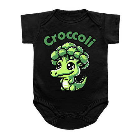 Croccoli T-Shirt: Kawaii Crocodile with Broccoli Head - Cute Pun Tee tiny thumbnail