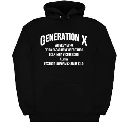 Generation X Gen X-er Whiskey Tango Foxtrot Sarcastic Humor tiny thumbnail