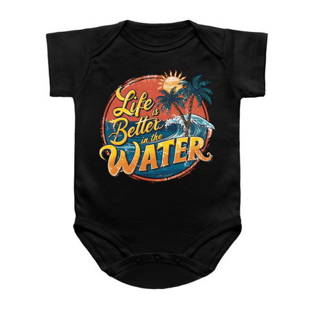 Life is Better in the Water T-Shirt: Retro Summer Design tiny thumbnail