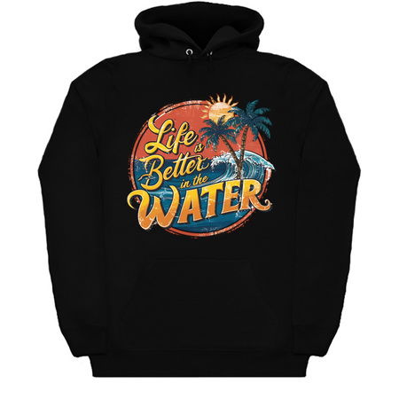 Life is Better in the Water T-Shirt: Retro Summer Design tiny thumbnail
