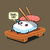 Sick Sushi Funny Cute Kawaii Sushi Original Cartoon tiny thumbnail