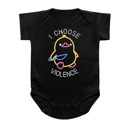 I Choose Violence Neon Funny Duck by Tobe Fonseca tiny thumbnail