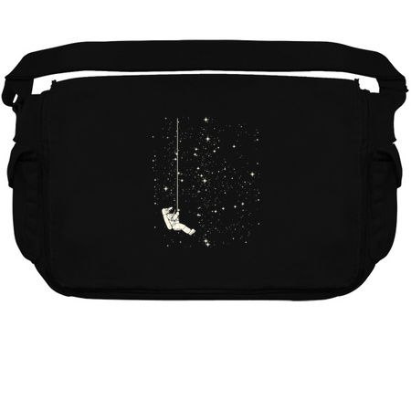 Solitude Black And White Dark Space Astronaut Minimalist by Tobe Fonseca tiny thumbnail