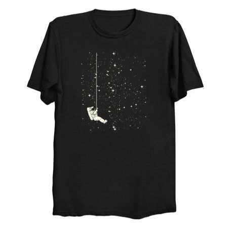 Solitude Black And White Dark Space Astronaut Minimalist by Tobe Fonseca tiny thumbnail